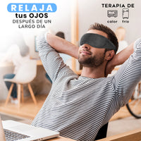 Antifaz de semillas térmico terapia frío y caliente