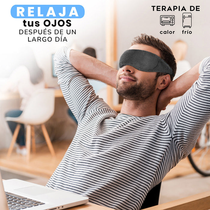 Antifaz de semillas térmico terapia frío y caliente
