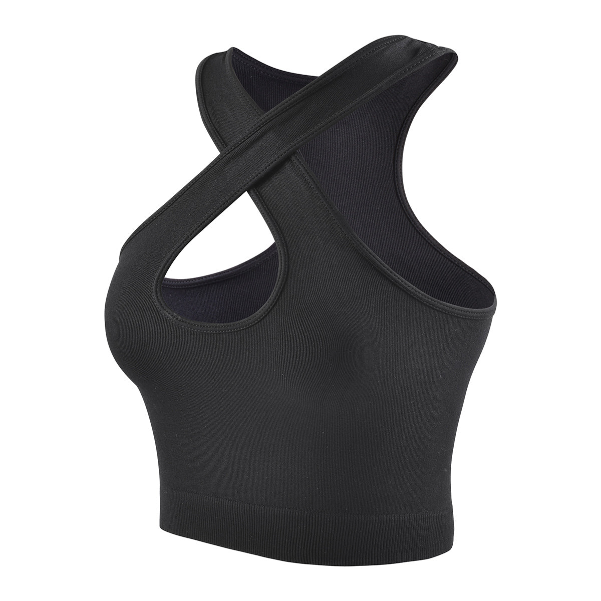 Set Deportivo Seamless: Short Push-Up y Top Cruzado de Tirante Ancho