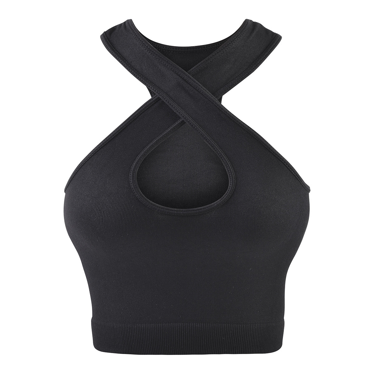 Set Deportivo Seamless: Short Push-Up y Top Cruzado de Tirante Ancho