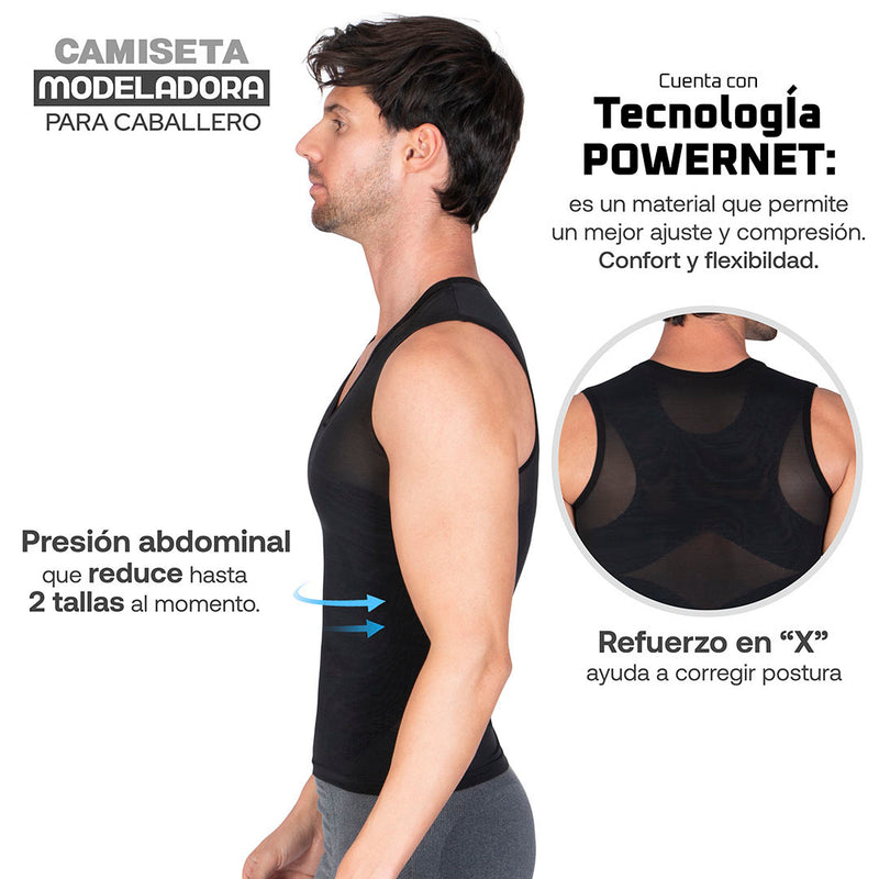 Camiseta Control Fit Caballero Bella Form