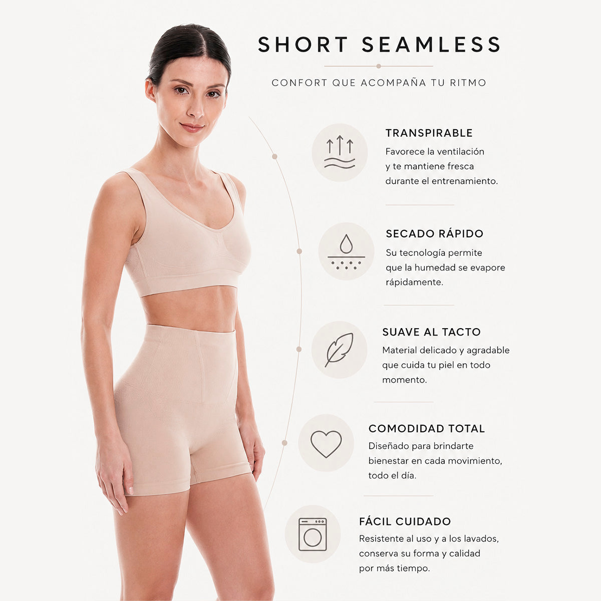 Bóxer Faja Control de Abdomen y Levanta Glúteos con Cinturilla Integrada