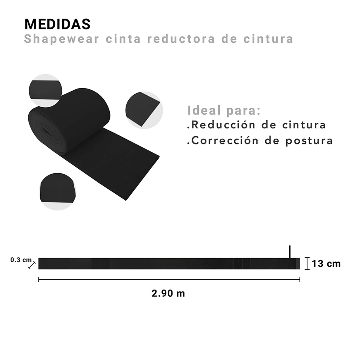 Shapewear cinta reductora de cintura Bella Form