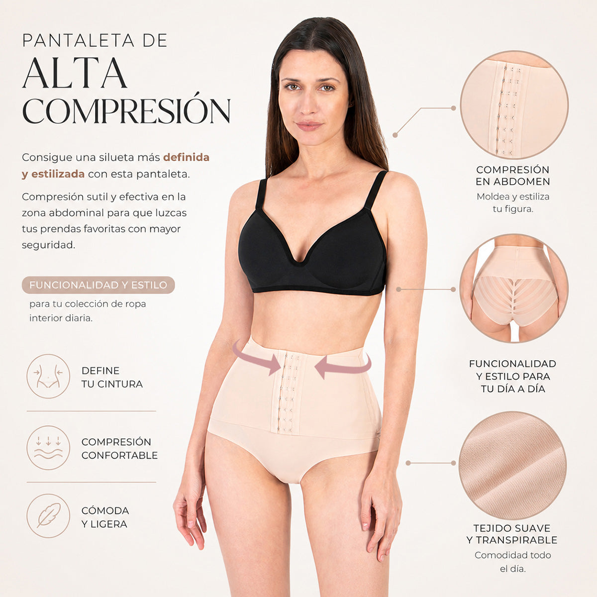 Pack de 2 Pantaletas - Doble Compresión y Ajuste de 3 Niveles