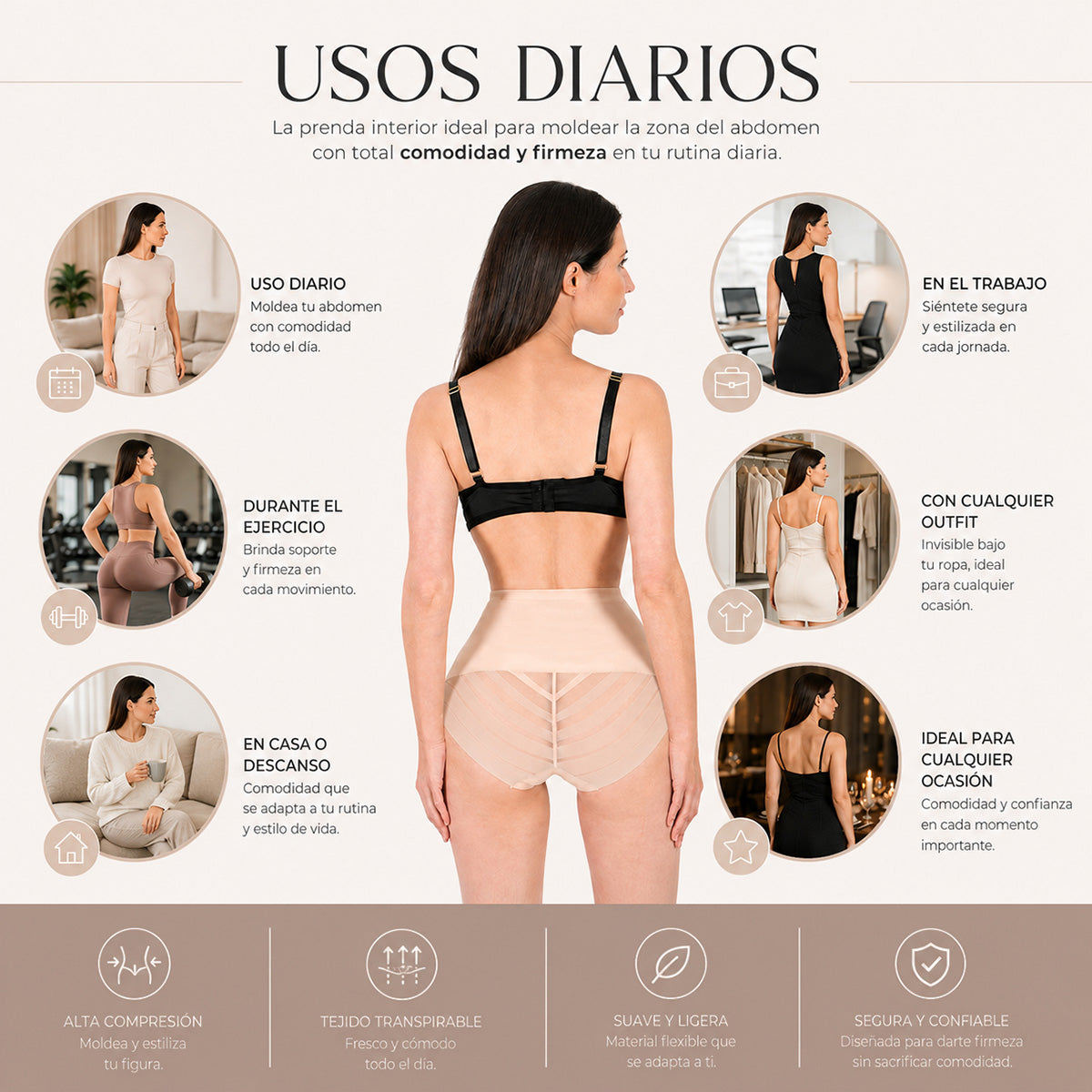 Pack de 2 Pantaletas - Doble Compresión y Ajuste de 3 Niveles