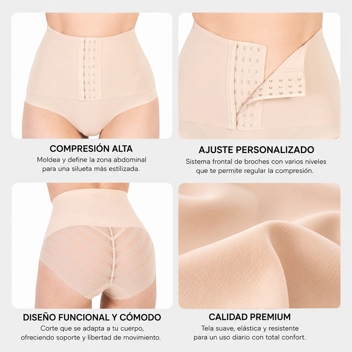 Pack de 2 Pantaletas - Doble Compresión y Ajuste de 3 Niveles