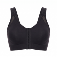 Top deportivo mujer brasier de alto impacto con cierre frontal