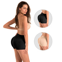 Panty tiro alto sin costuras pack dúo negro y nude
