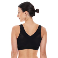 Top deportivo mujer brasier de alto impacto con cierre frontal