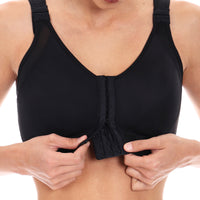Top deportivo mujer brasier de alto impacto con cierre frontal