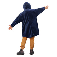 Sudadera cobija gigante con capucha para niño gris