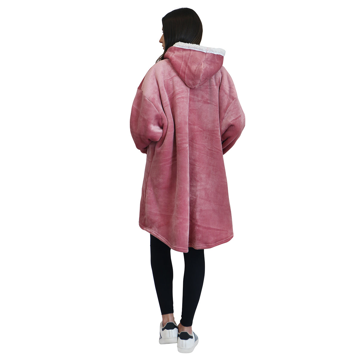 Sudadera cobija gigante con capucha Rosa