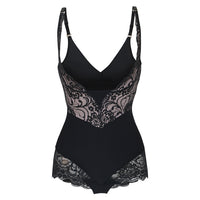 body negro con encaje de la marca bella form modelo Karah