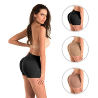 set de 3 piezas de boxer leanta gluteo de mujer en color negro, nude y cacao