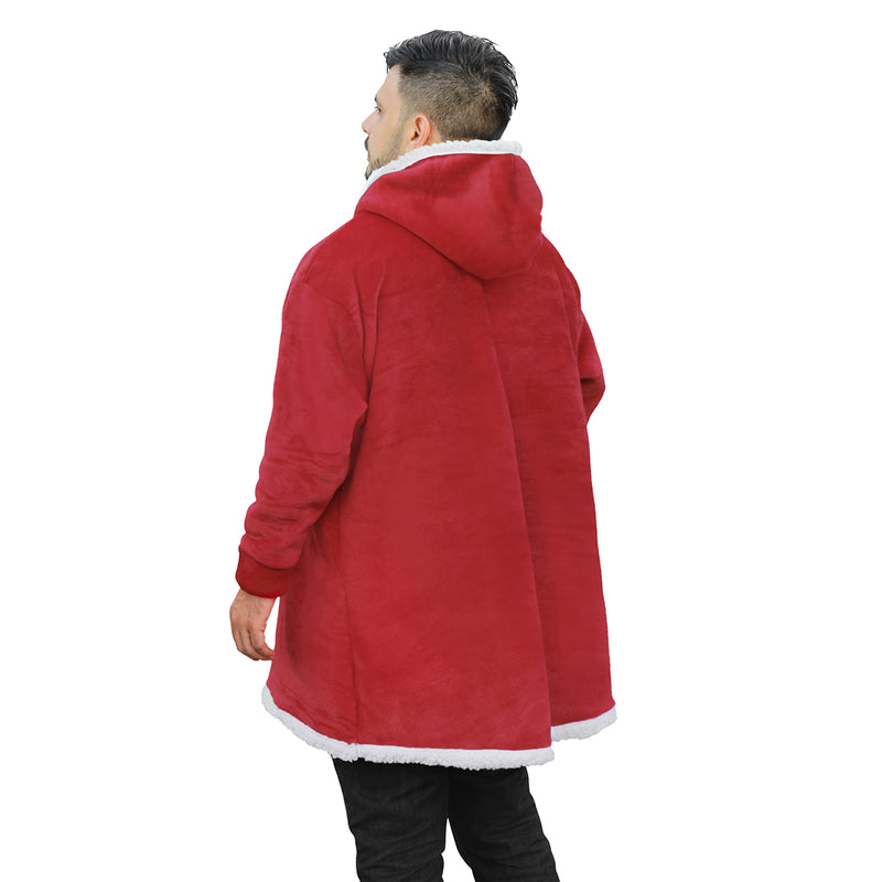 Sudadera cobija gigante con capucha Rojo